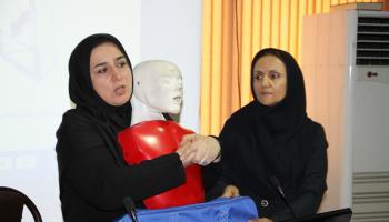 بانوان باقرشهری آموزش امداد و نجات می بینند